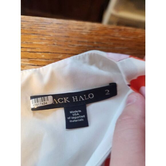 Black Halo Avila Tulip Dress sz 2 - Picture 4 of 6